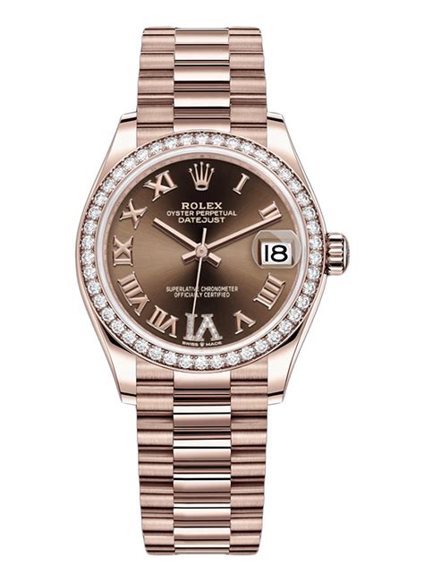 rolex datejust 31 rose gold|Rolex rose gold Datejust price.